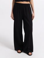 Брюки-палаццо с эластичным поясом