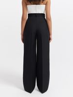 Брюки-палаццо с высокой посадкой