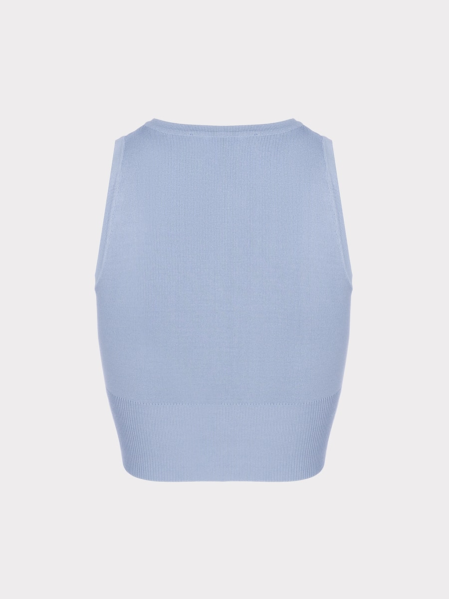 Трикотажный топ на молнии