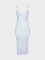 Трикотажное платье на бретелях