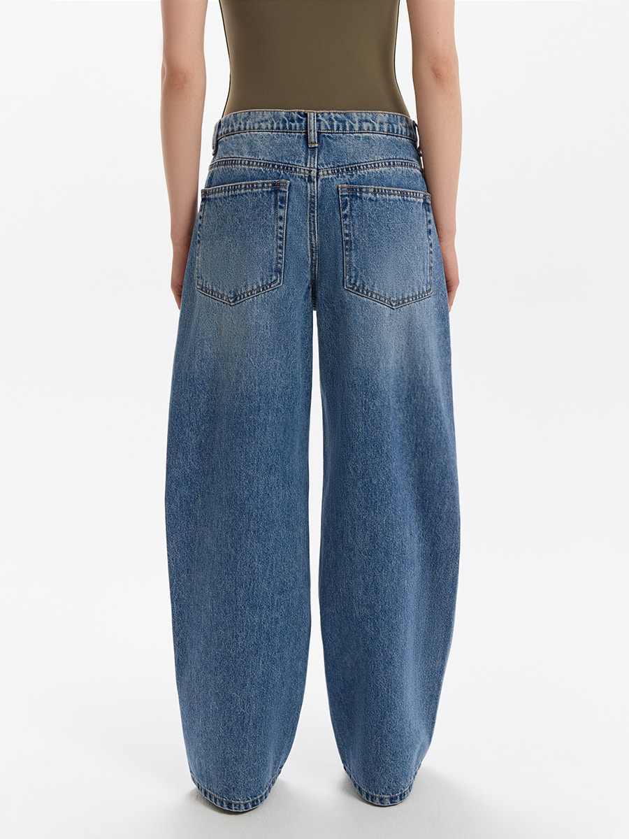 Джинсы Wide leg со средней посадкой