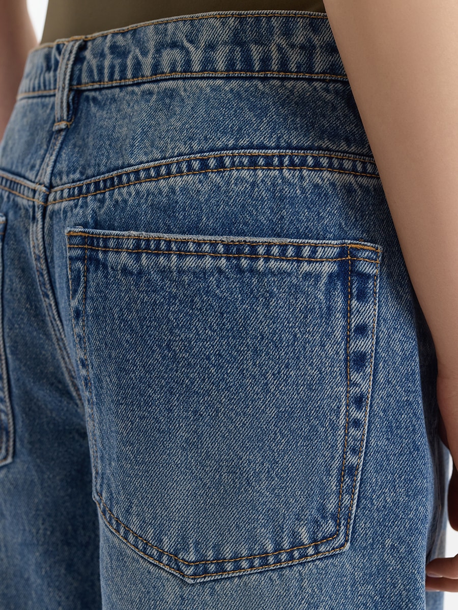 Джинсы Wide leg со средней посадкой