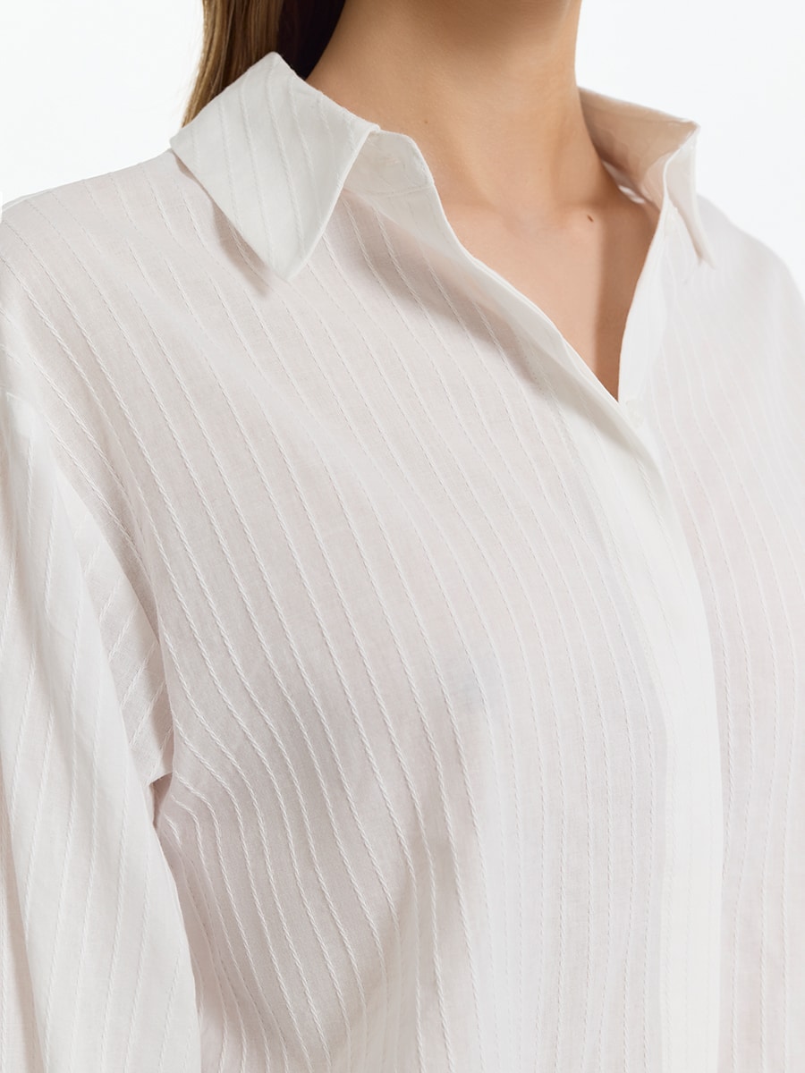 Блузка с расклешенными манжетами 4256006306-1