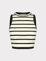 Трикотажный топ укороченного кроя