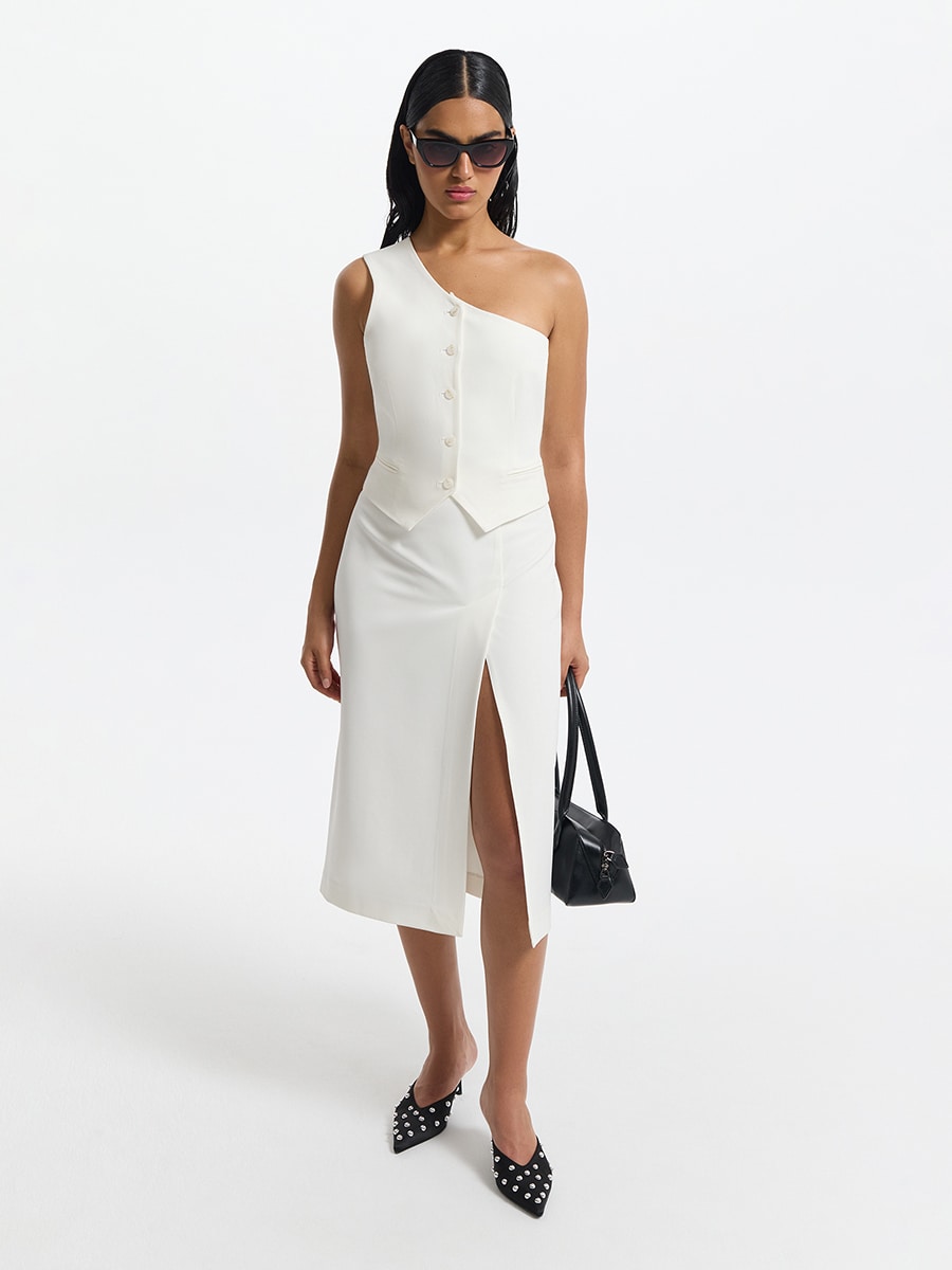 Юбка-карандаш с высокой посадкой