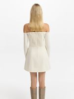 Платье мини с открытыми плечами