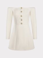 Платье мини с открытыми плечами