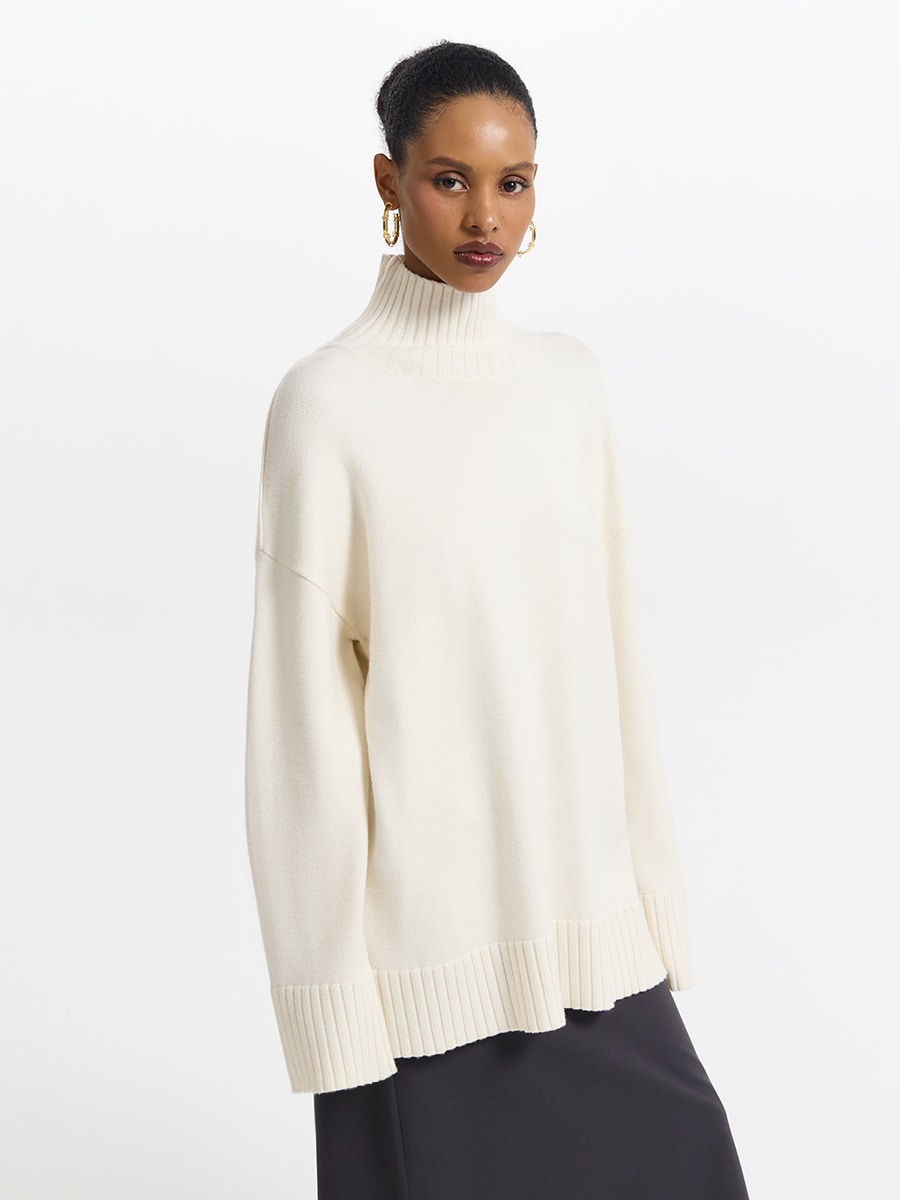 Свитер удлиненного кроя