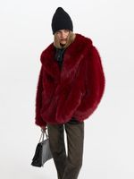 Шапка-бини крупной вязки