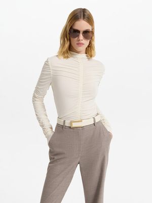 

Водолазка из джерси с драпировкой