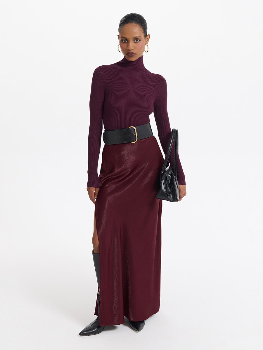 Водолазка в рубчик