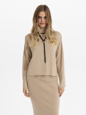 

Свитер с шерстью и хлопком