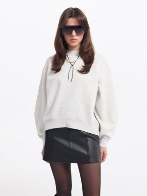 

Трикотажный свитшот из хлопка с начесом