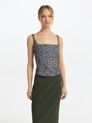 

Корсетный топ на бретелях