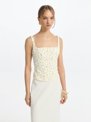 

Корсетный топ на бретелях