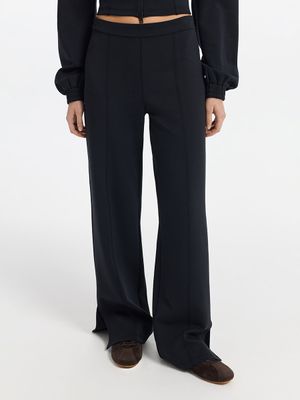 

Трикотажные брюки из хлопка с разрезами