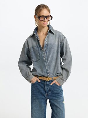 Блузка джинсовая