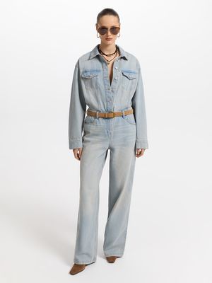 Комбинезон джинсовый