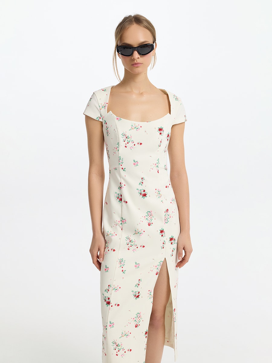 Платье-футляр с разрезом 5153625529-59