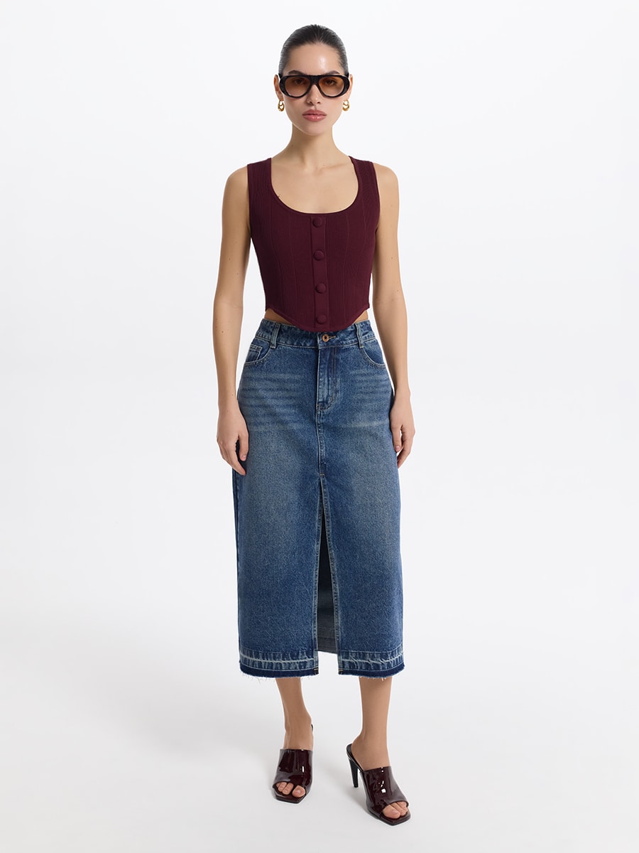 Трикотажный топ 