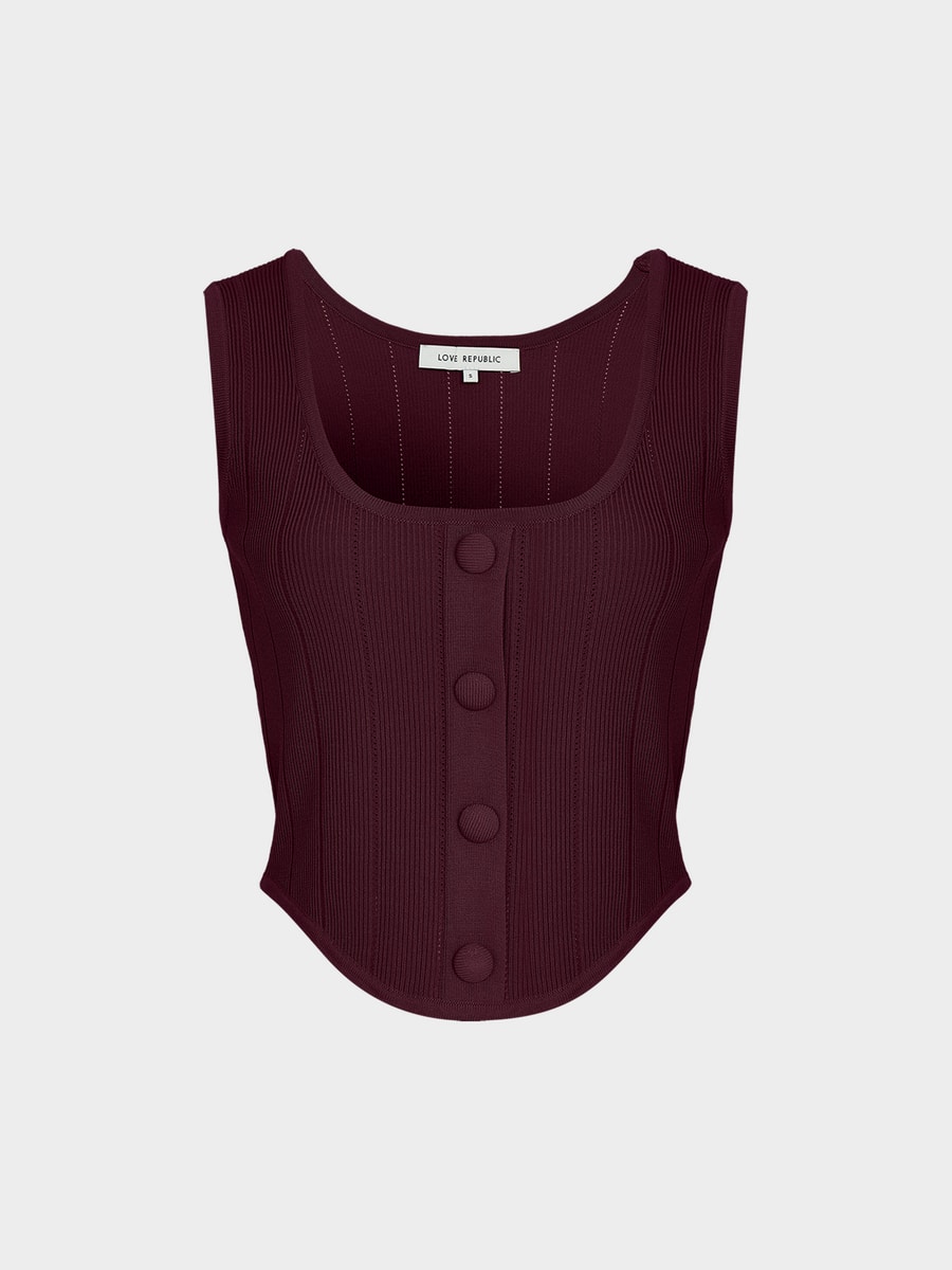 Трикотажный топ 