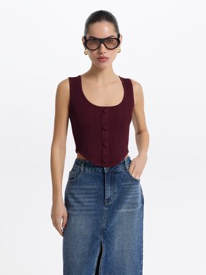 

Трикотажный топ