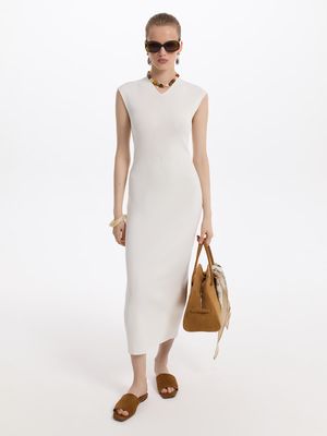 

Трикотажное платье миди