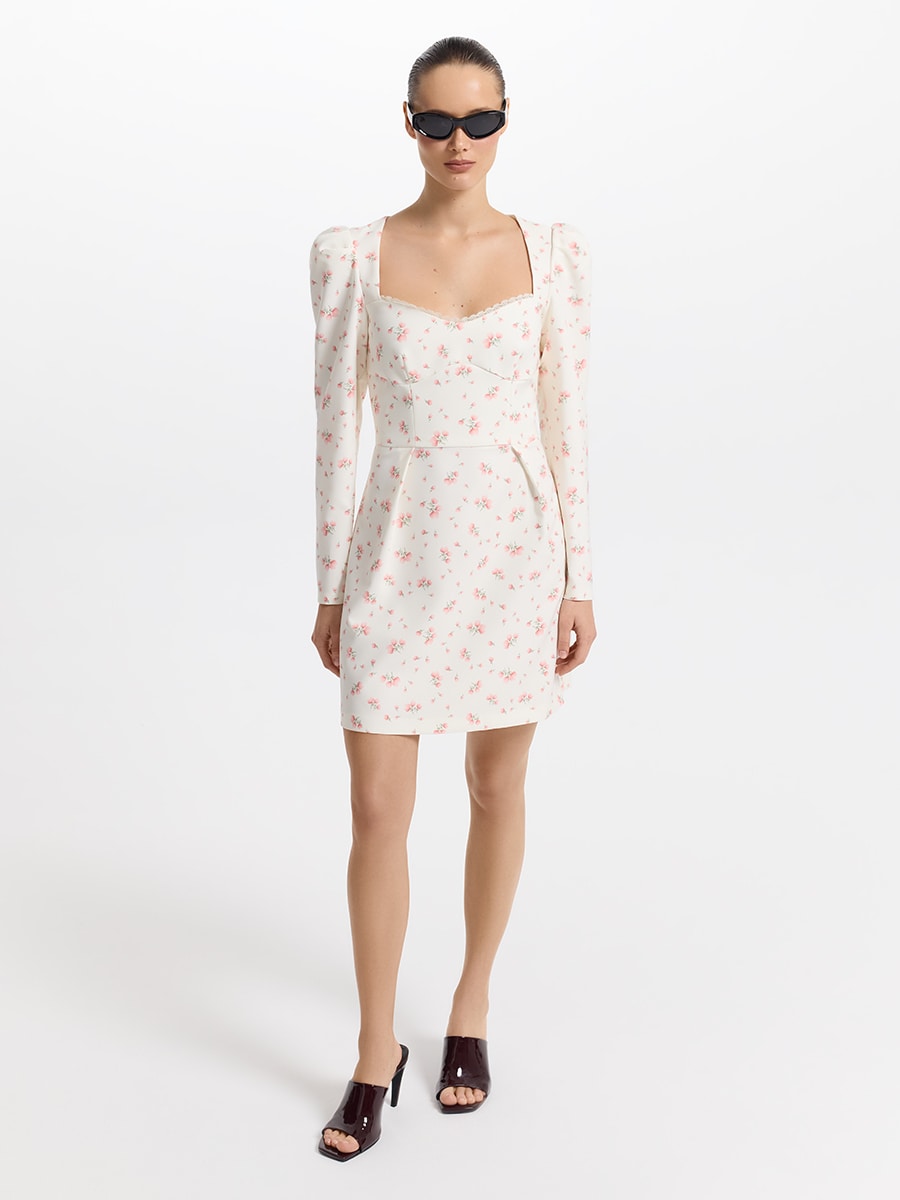 Платье мини с цветочным принтом 5254633546-59