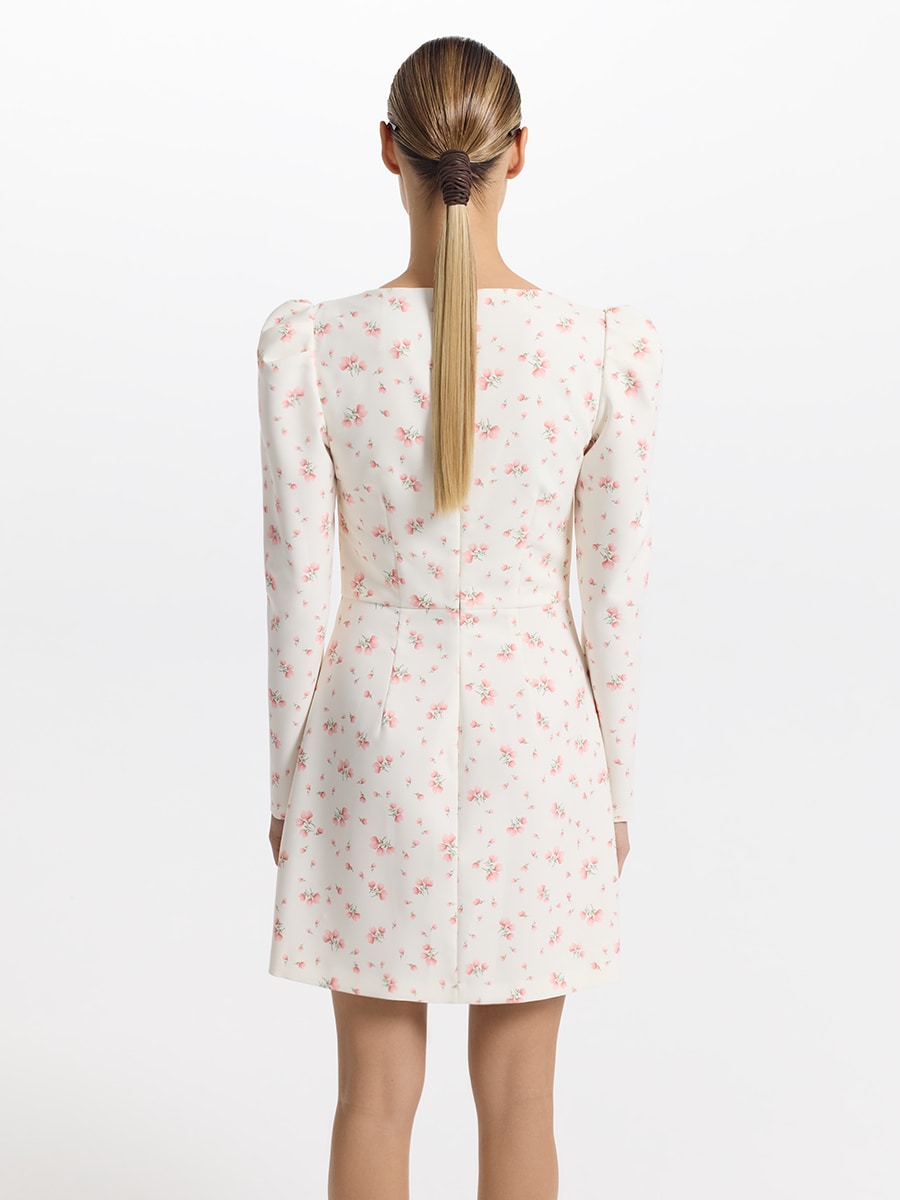 Платье мини с цветочным принтом 5254633546-59
