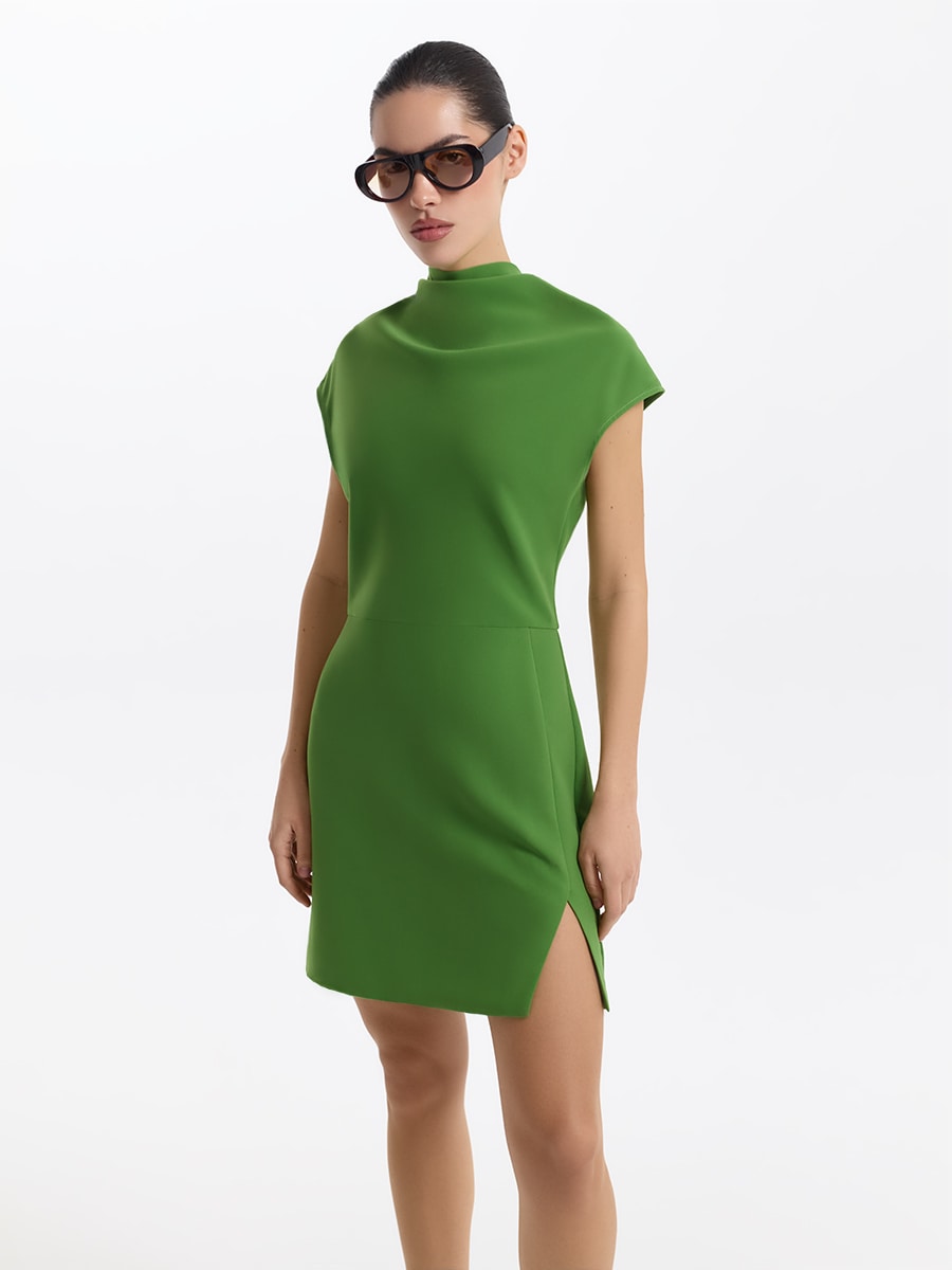 Платье мини с драпировкой 5254637551-12