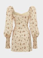 Атласное платье мини 