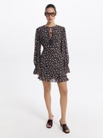 Шифоновое платье мини 