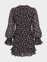 Шифоновое платье мини 