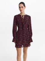 Шифоновое платье мини 