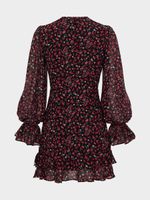 Шифоновое платье мини 