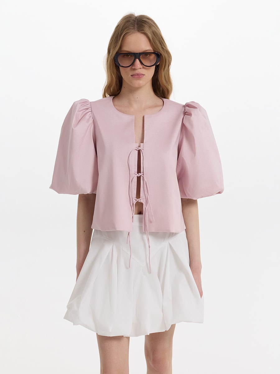 Блузка на завязках