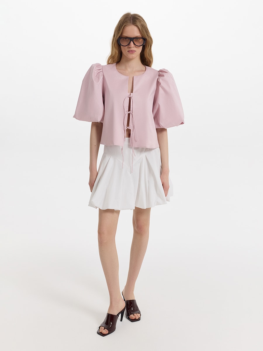 Блузка на завязках