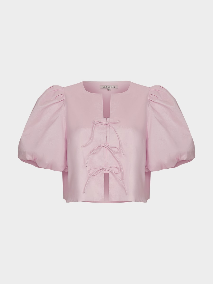 Блузка на завязках