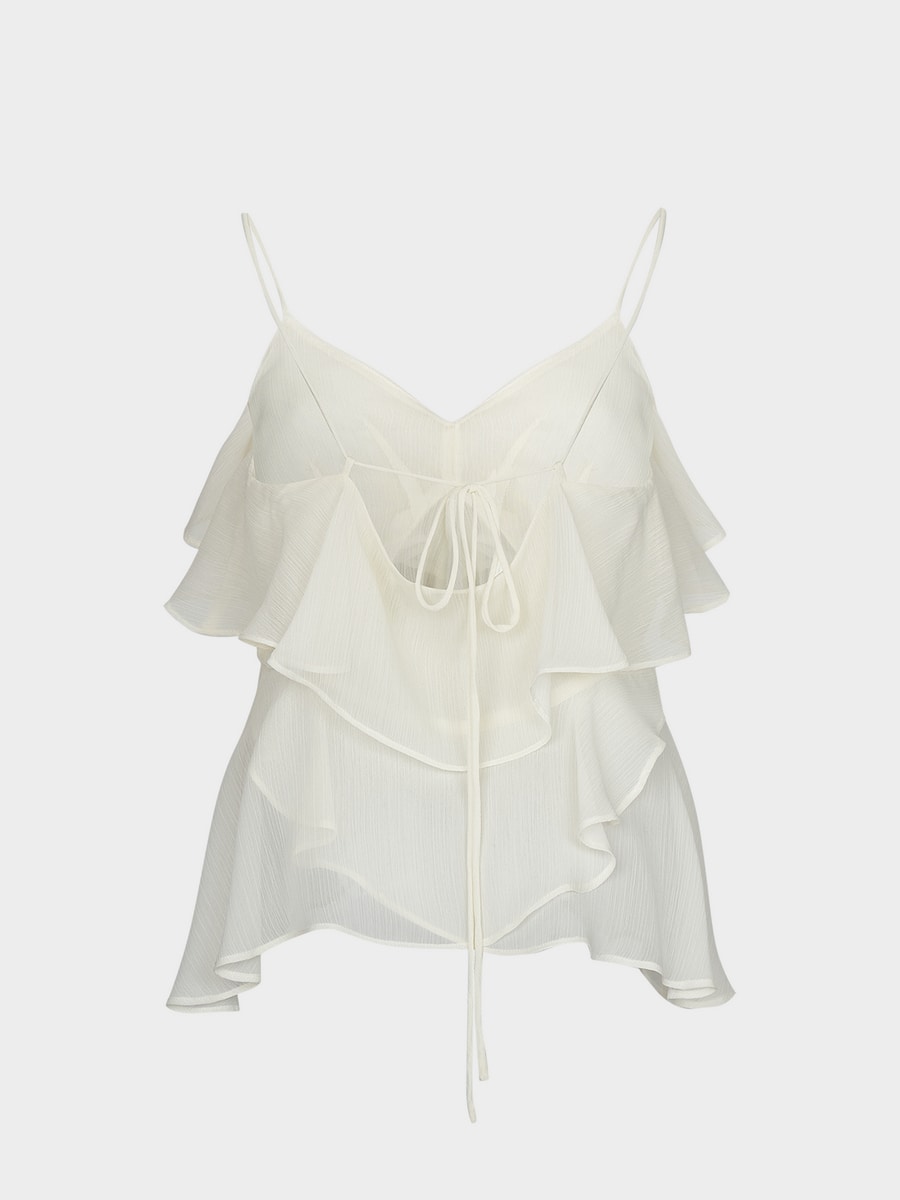 Шифоновый топ с оборками 5255040364-60