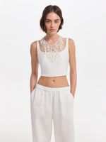 Топ из льна и вискозы