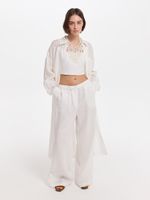 Топ из льна и вискозы