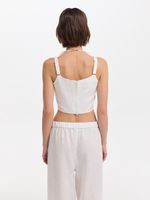 Топ из льна и вискозы