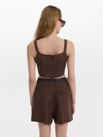 Топ из льна и вискозы