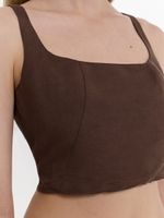 Топ из льна и вискозы