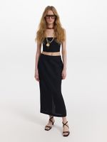 Топ из льна и вискозы