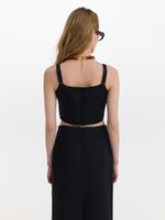 Топ из льна и вискозы