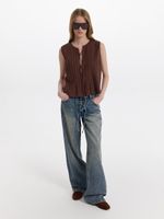 Топ из льна и хлопка