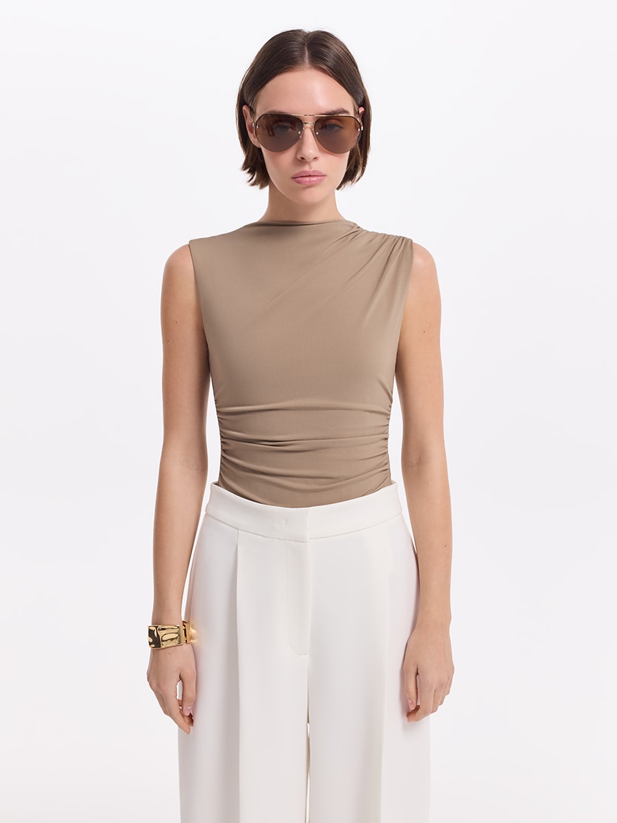 Боди с драпировкой