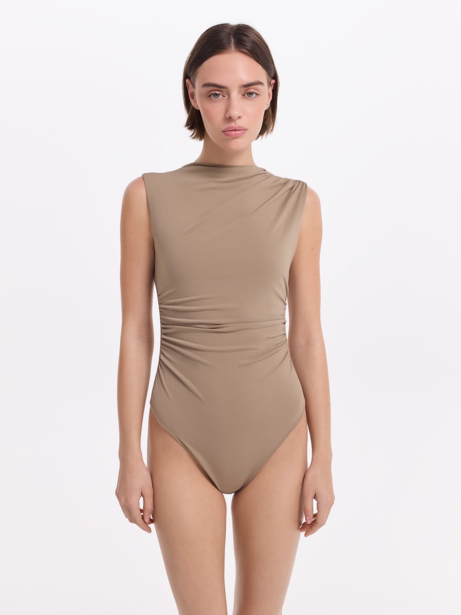 Боди с драпировкой