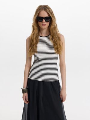 

Майка из хлопка в полоску